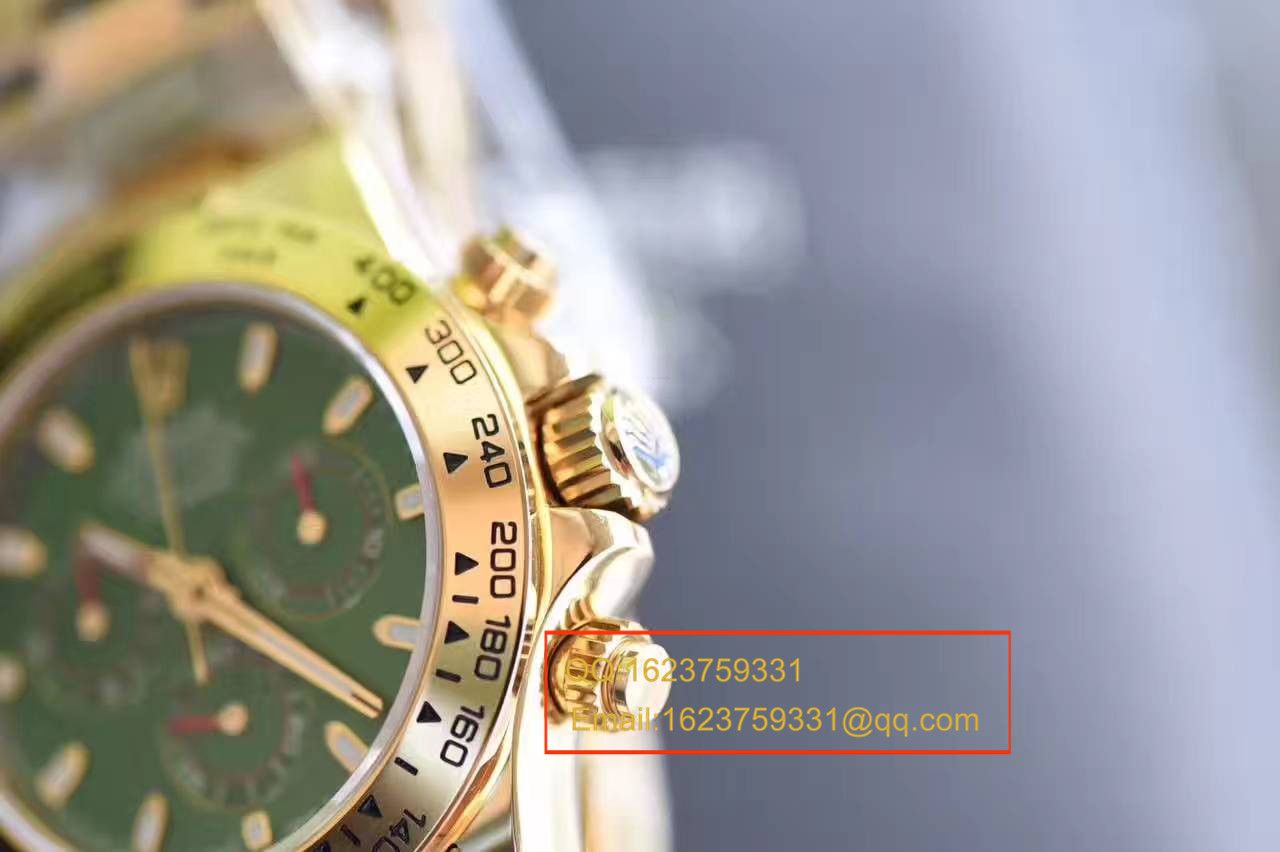 【台湾 Factory 超A高精仿手表】 Rolex  Cosmograph Daytona  Ditongna 系列116508绿盘男士机械 wrist watch  / RBB014
