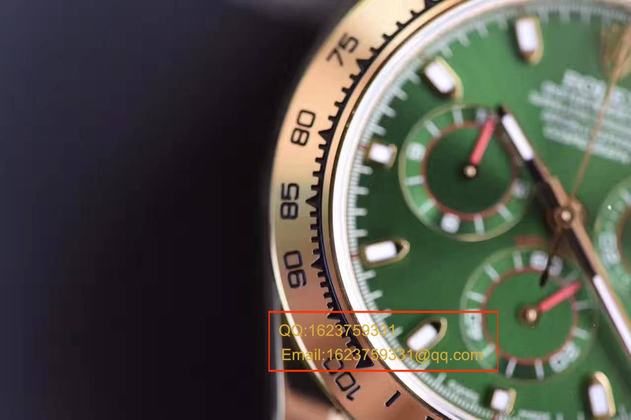 【台湾 Factory 超A高精仿手表】 Rolex  Cosmograph Daytona  Ditongna 系列116508绿盘男士机械 wrist watch  / RBB014