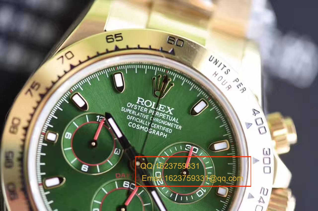 【台湾 Factory 超A高精仿手表】 Rolex  Cosmograph Daytona  Ditongna 系列116508绿盘男士机械 wrist watch  / RBB014