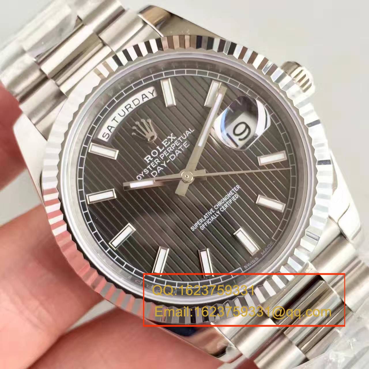 【N Factory 一比一 top 复刻高仿手表】 Rolex  Day-Date 型系列228239-黑盘机械 wrist watch  / RBE044
