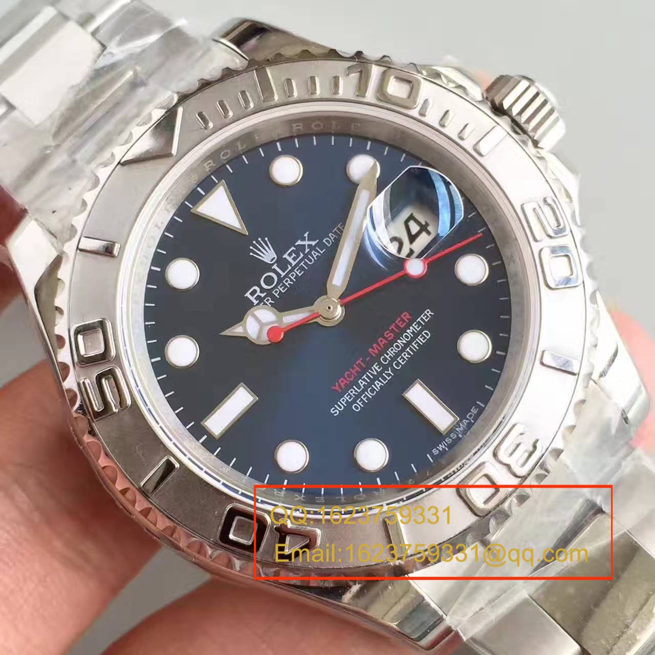 【N Factory 一比一复刻高仿手表】 Rolex  Yacht-Master 系列116622-78760 蓝盘机械手表 / RBA021