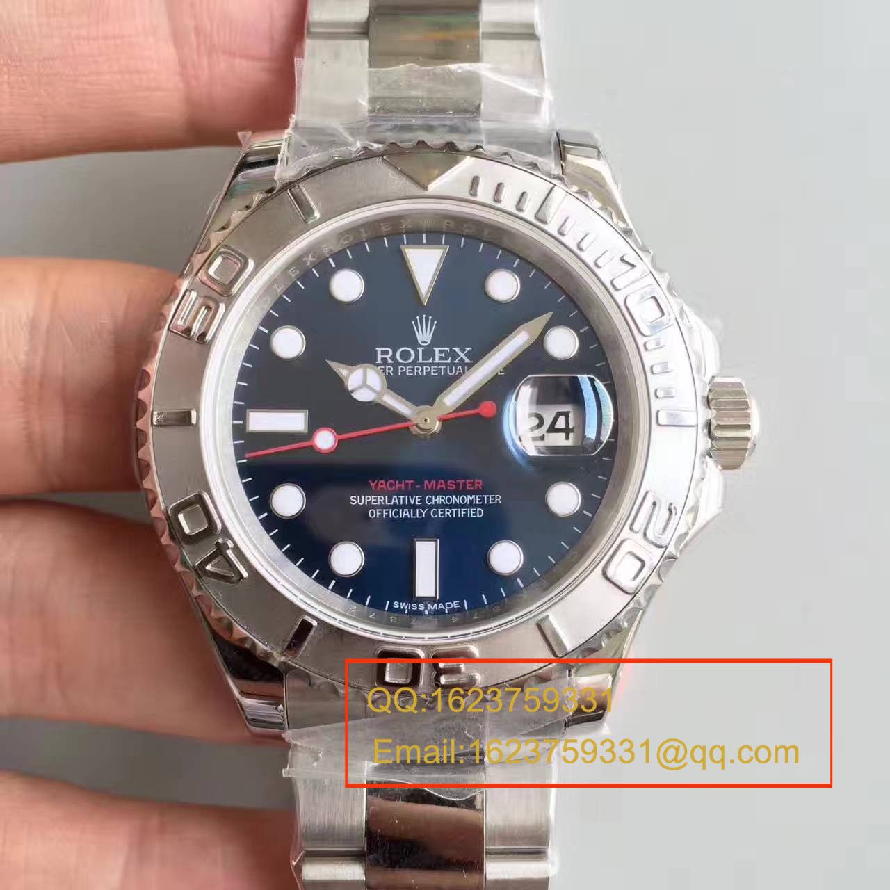 【N Factory 一比一复刻高仿手表】 Rolex  Yacht-Master 系列116622-78760 蓝盘机械手表 / RBA021