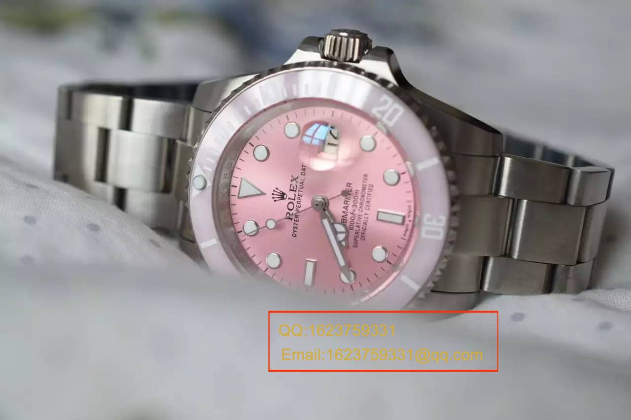 【NOOB Factory 1:1 top 复刻高仿手表】 Rolex 潛航者型系列116610LN 银盘《SUB粉水鬼》女款 wrist watch  / R027