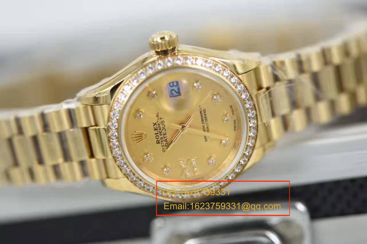 【SY Factory 1:1超A高仿手表】 Rolex 女装  Datejust 系列279138RBR香槟盘 wrist watch  / RB0184