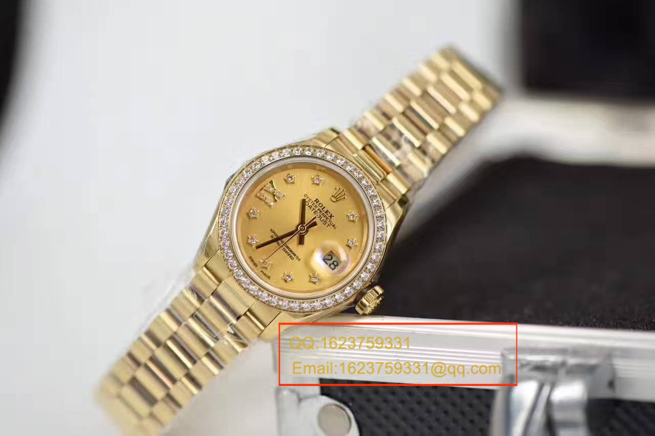 【SY Factory 1:1超A高仿手表】 Rolex 女装  Datejust 系列279138RBR香槟盘 wrist watch  / RB0184