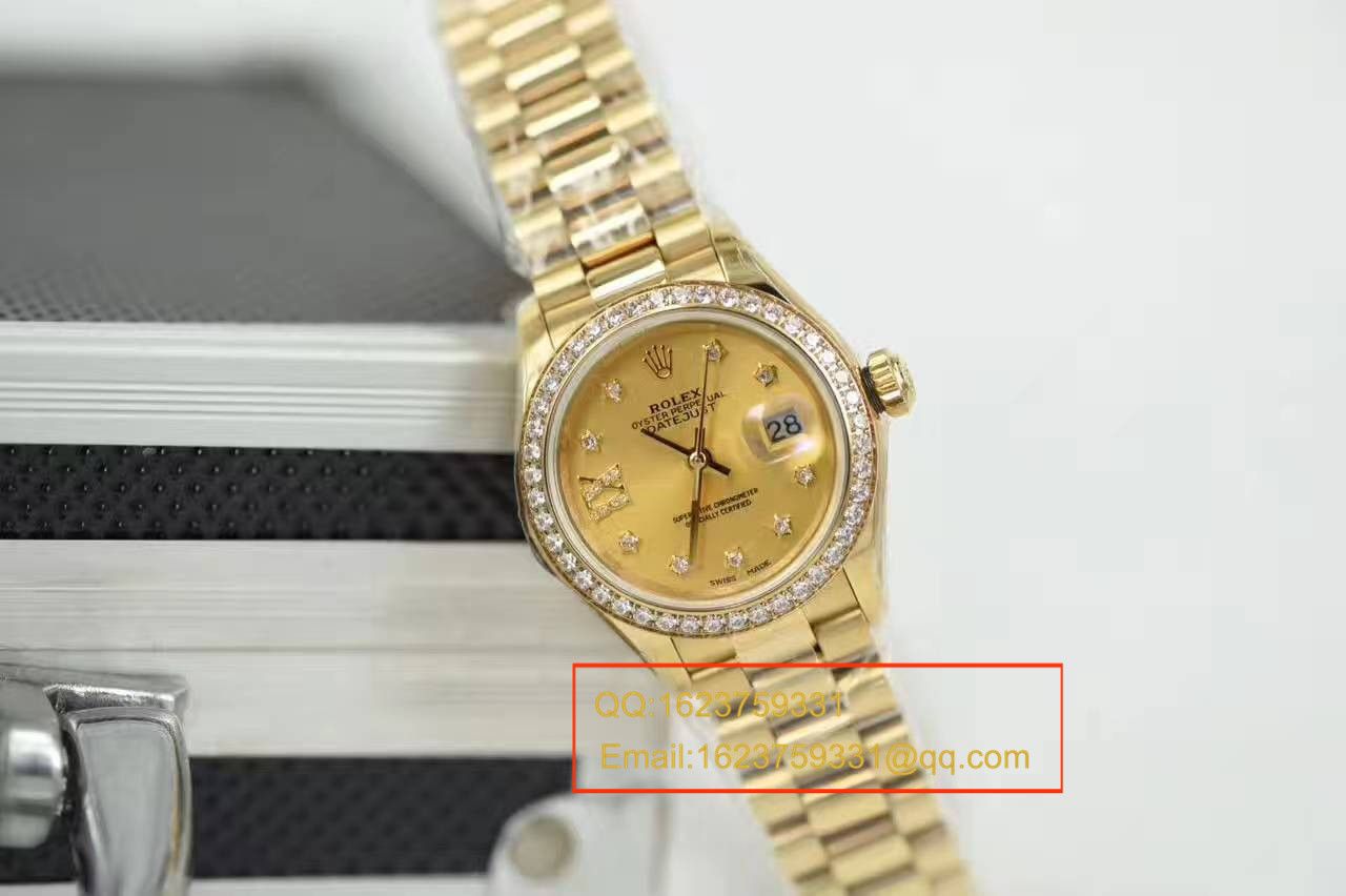 【SY Factory 1:1超A高仿手表】 Rolex 女装  Datejust 系列279138RBR香槟盘 wrist watch  / RB0184