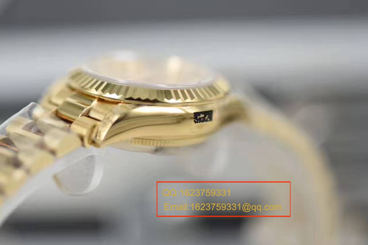 【SY Factory 一比一 top 复刻高仿手表】 Rolex 女装  Datejust 系列279178香槟色镶钻 wrist watch  / R185