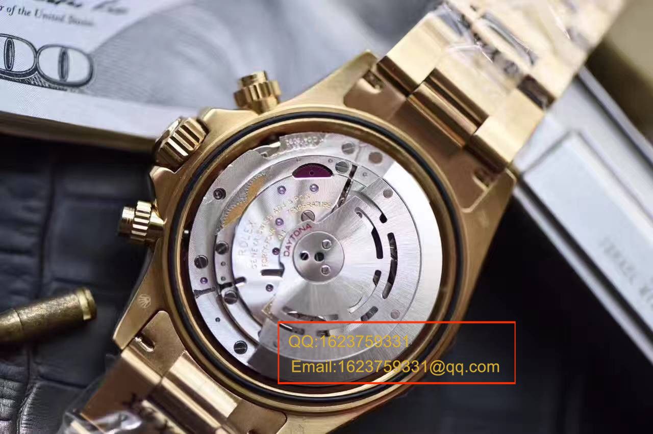 【台湾 Factory 一比一超A高仿手表】 Rolex  Cosmograph Daytona  Ditongna 系列116528 蓝色表盘 wrist watch  / RBB183