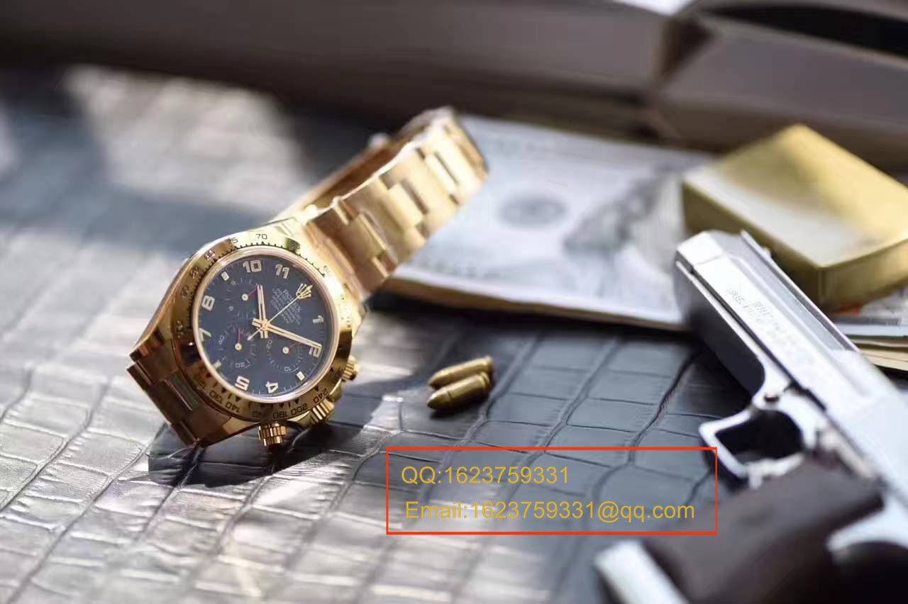 【台湾 Factory 一比一超A高仿手表】 Rolex  Cosmograph Daytona  Ditongna 系列116528 蓝色表盘 wrist watch  / RBB183