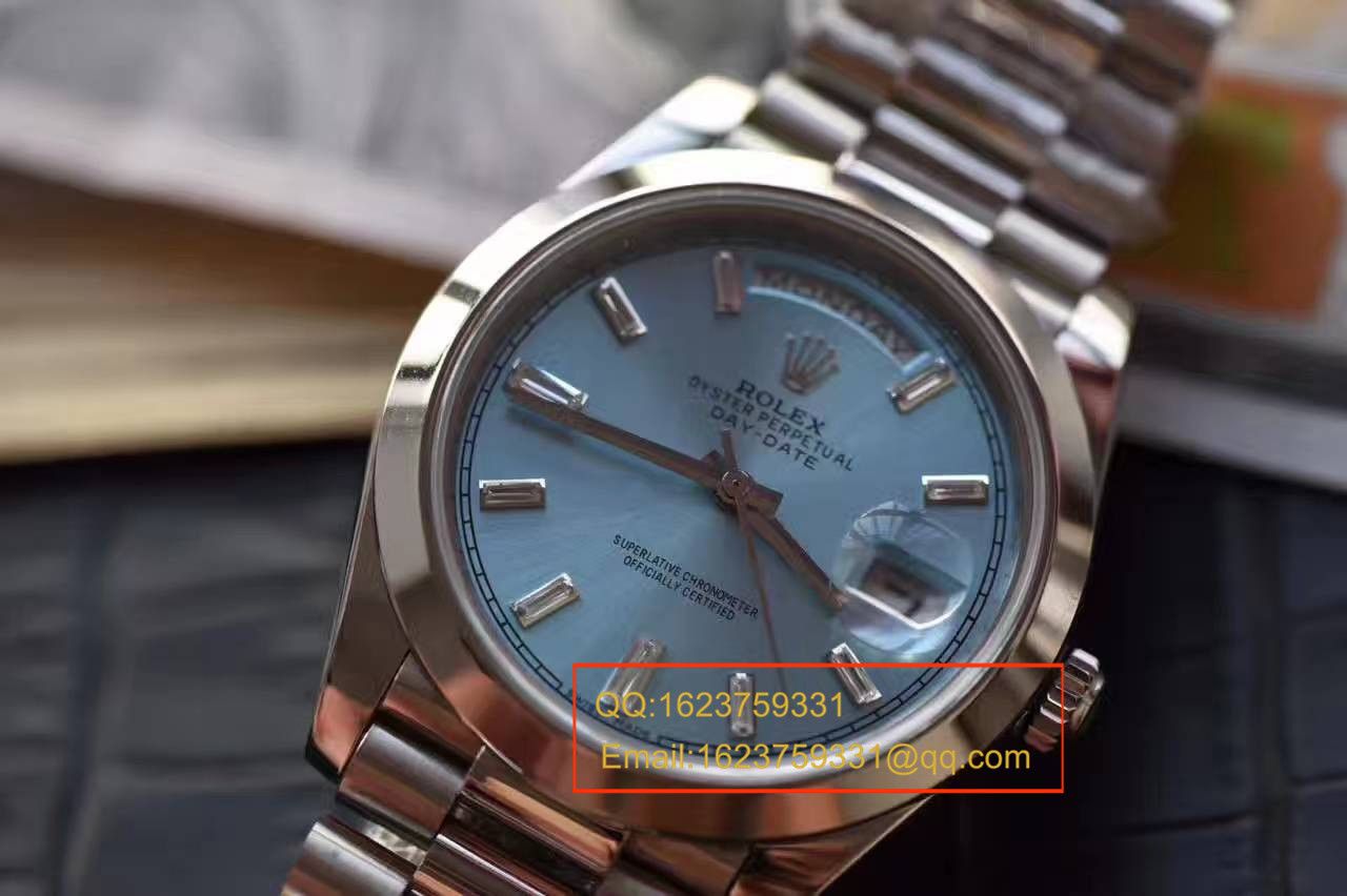 【台湾 Factory 一比一超A高仿手表】 Rolex  Day-Date 型系列228239黑色表盘钻钉 wrist watch  / RB0180