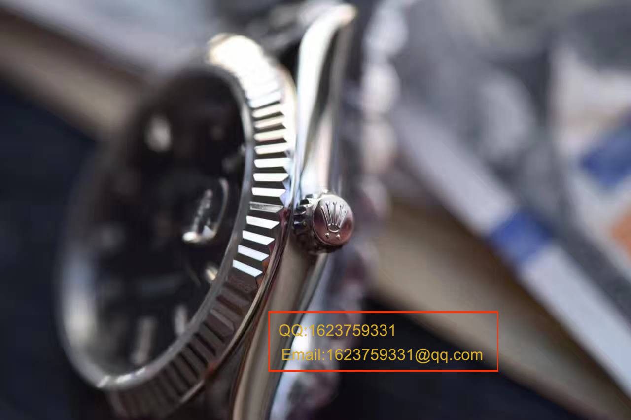 【台湾 Factory 一比一超A高仿手表】 Rolex  Day-Date 型系列228239黑色表盘钻钉 wrist watch  / RB0180