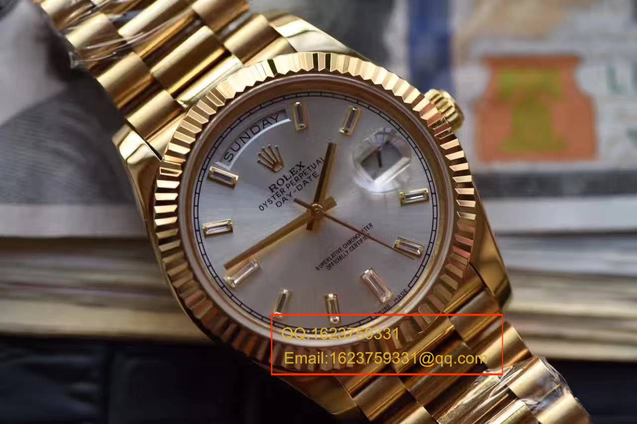 【台湾 Factory 一比一超A高仿 wrist watch 】 Rolex  Day-Date 型系列228238黑色表盘 / RBA176