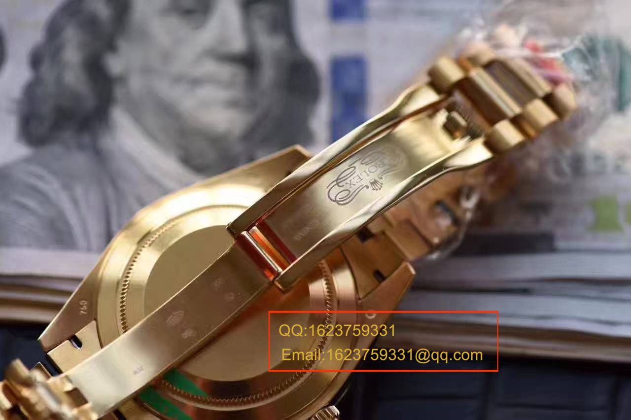 【台湾 Factory 一比一超A高仿 wrist watch 】 Rolex  Day-Date 型系列228238黑色表盘 / RBA176