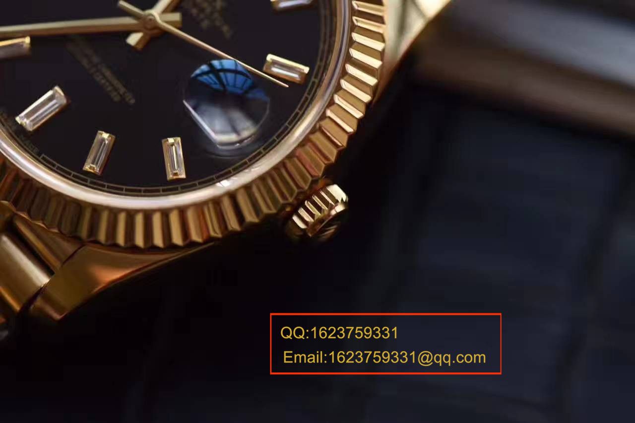 【台湾 Factory 一比一超A高仿 wrist watch 】 Rolex  Day-Date 型系列228238黑色表盘 / RBA176