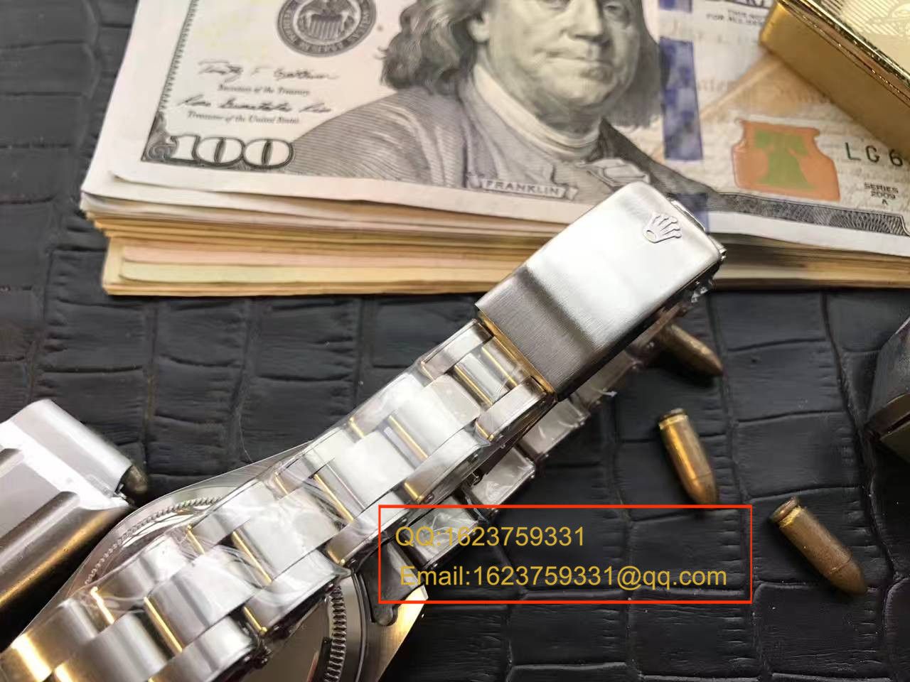 经典复古 Rolex  Ditongna 黑盘中性 wrist watch  / R174