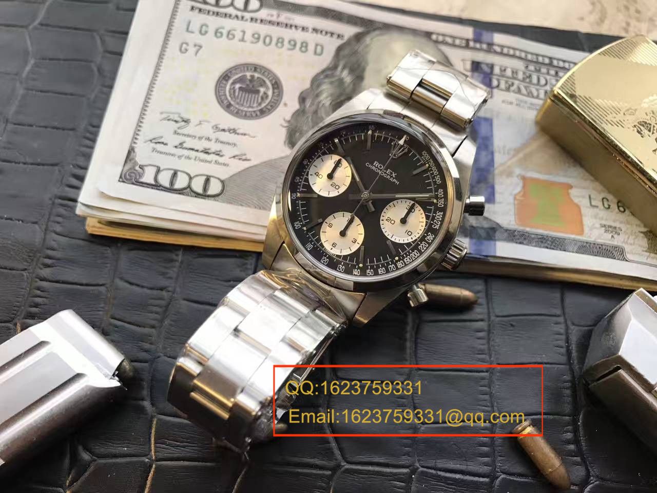 经典复古 Rolex  Ditongna 黑盘中性 wrist watch  / R174