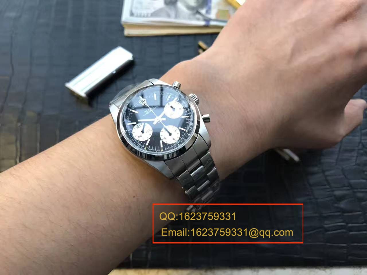 经典复古 Rolex  Ditongna 黑盘中性 wrist watch  / R174