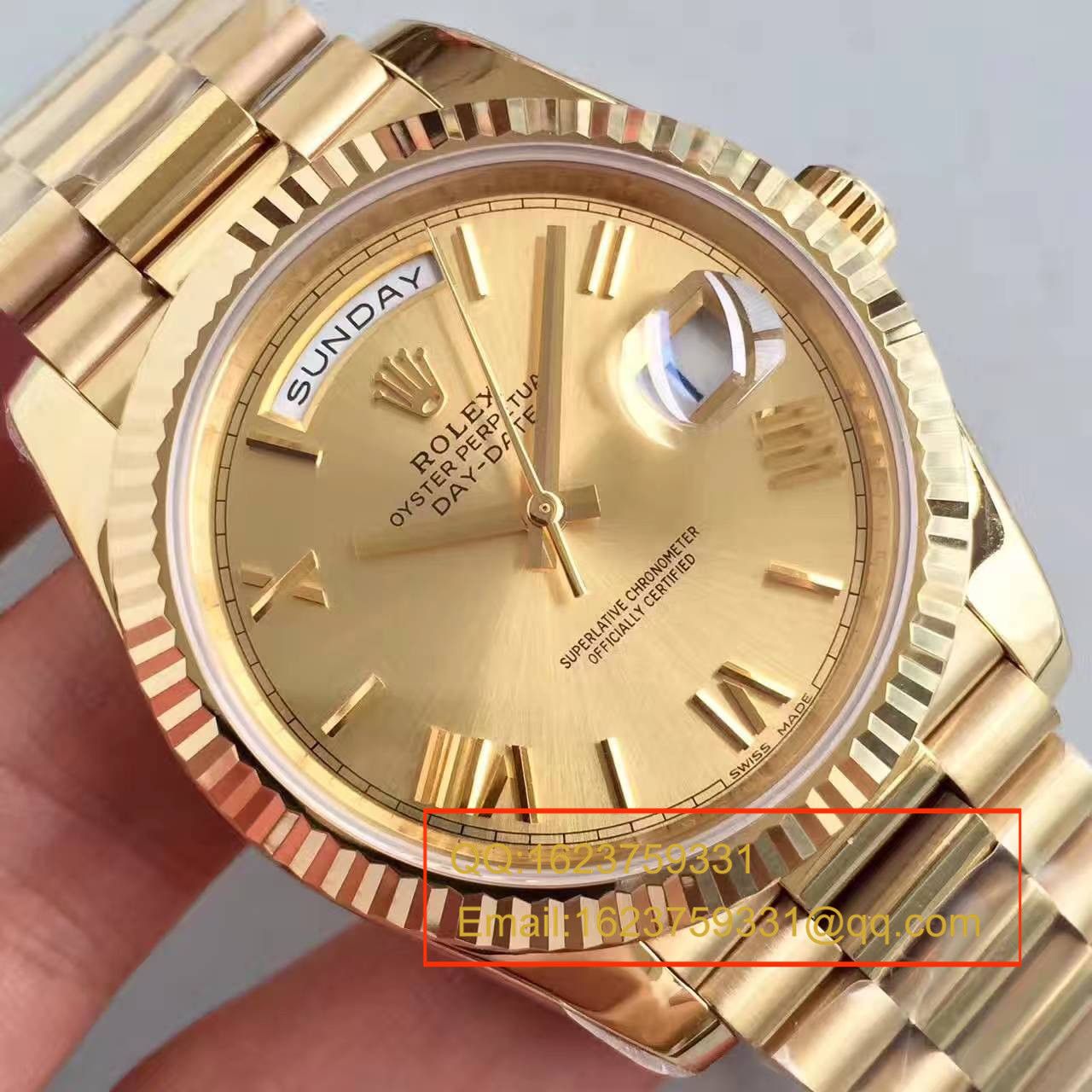 【N Factory 一比一高精仿手表】 Rolex  Day-Date 型系列218238-83218 香槟色表盘 wrist watch  / RBE168