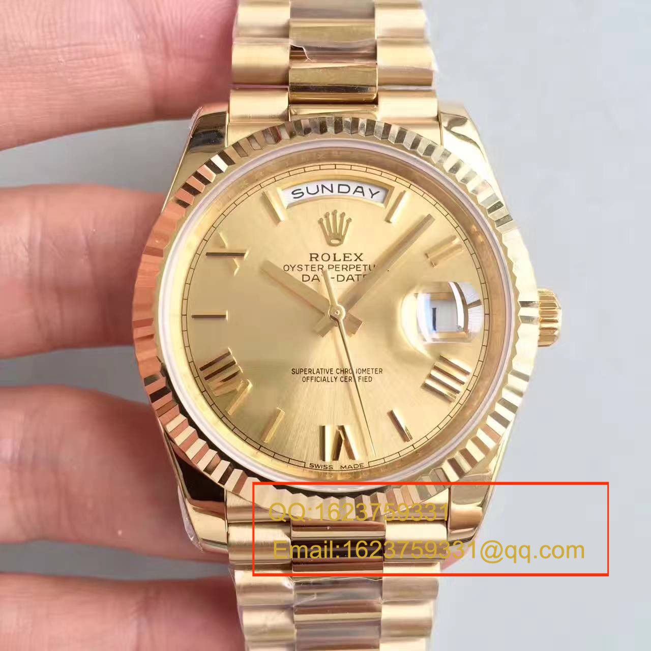 【N Factory 一比一高精仿手表】 Rolex  Day-Date 型系列218238-83218 香槟色表盘 wrist watch  / RBE168