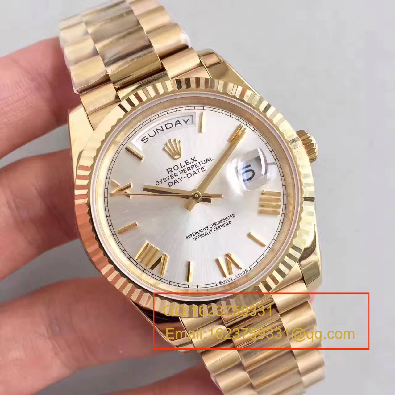 【N Factory 一比一超A高仿手表】 Rolex  Day-Date 型系列218238-83218 白盘 wrist watch  / RBE166