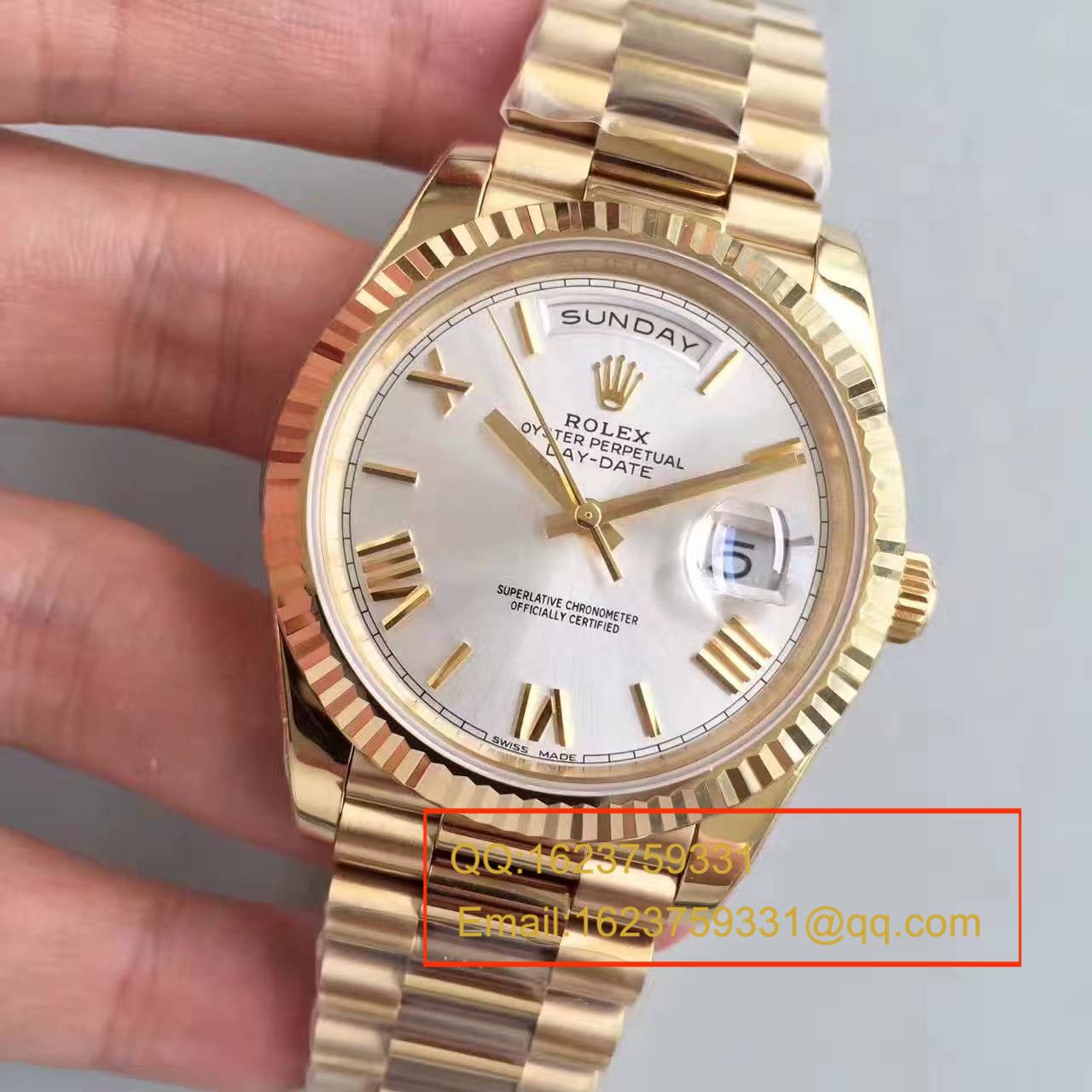 【N Factory 一比一超A高仿手表】 Rolex  Day-Date 型系列218238-83218 白盘 wrist watch  / RBE166