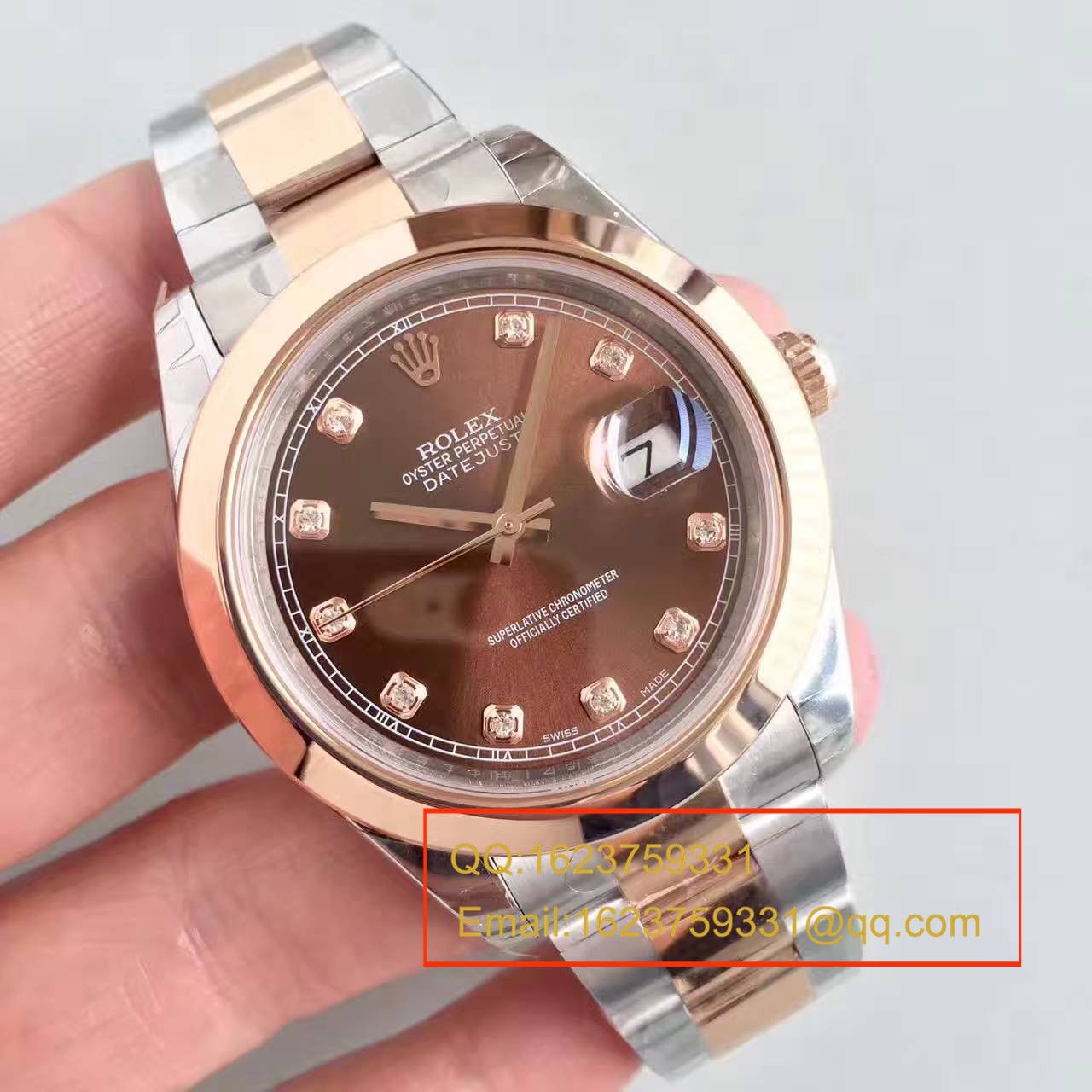 【NOOB Factory 一比一超A高仿手表】 Rolex   Datejust 系列126301巧克力色盘纪念型 watchband   wrist watch  / R162