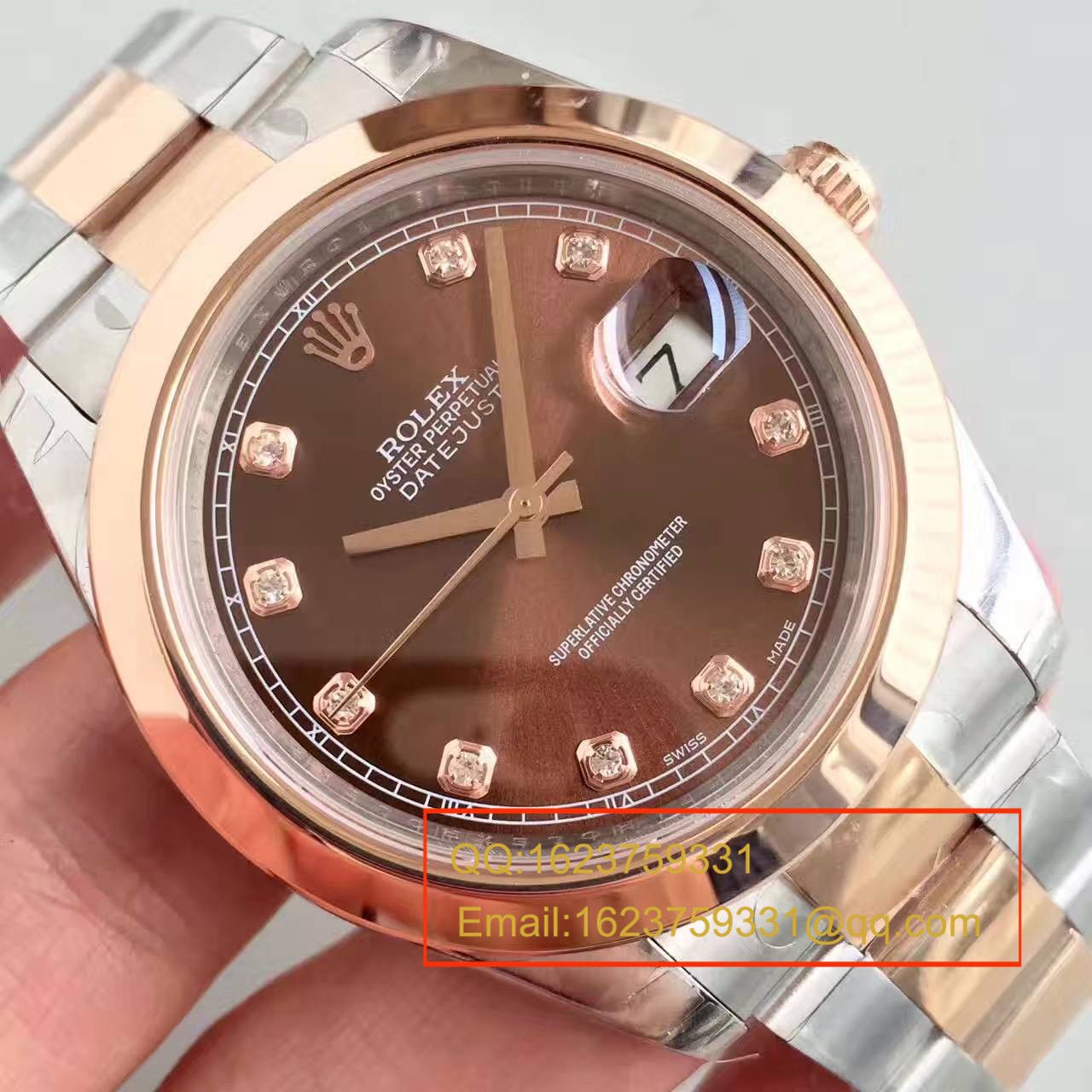 【NOOB Factory 一比一超A高仿手表】 Rolex   Datejust 系列126301巧克力色盘纪念型 watchband   wrist watch  / R162