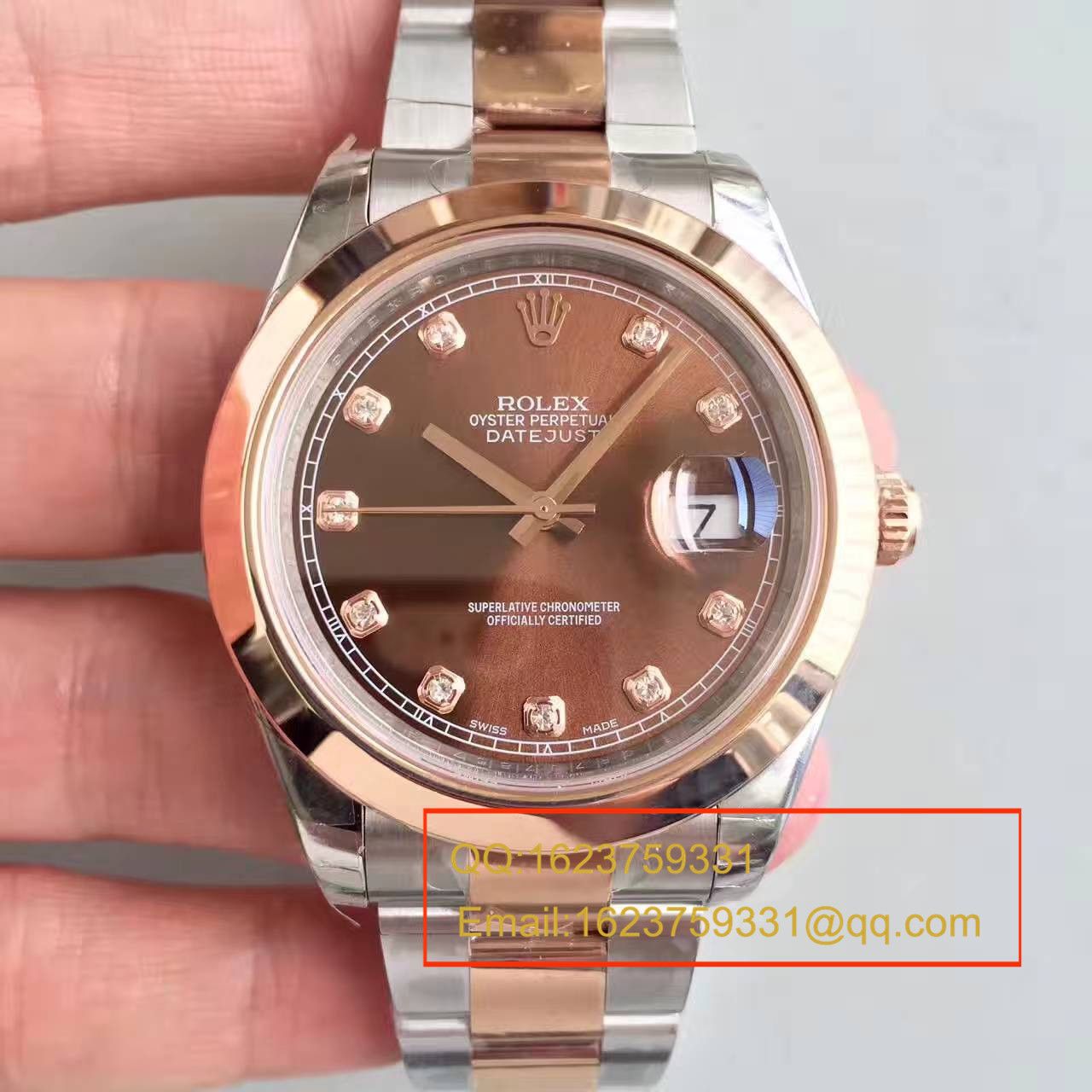 【NOOB Factory 一比一超A高仿手表】 Rolex   Datejust 系列126301巧克力色盘纪念型 watchband   wrist watch  / R162