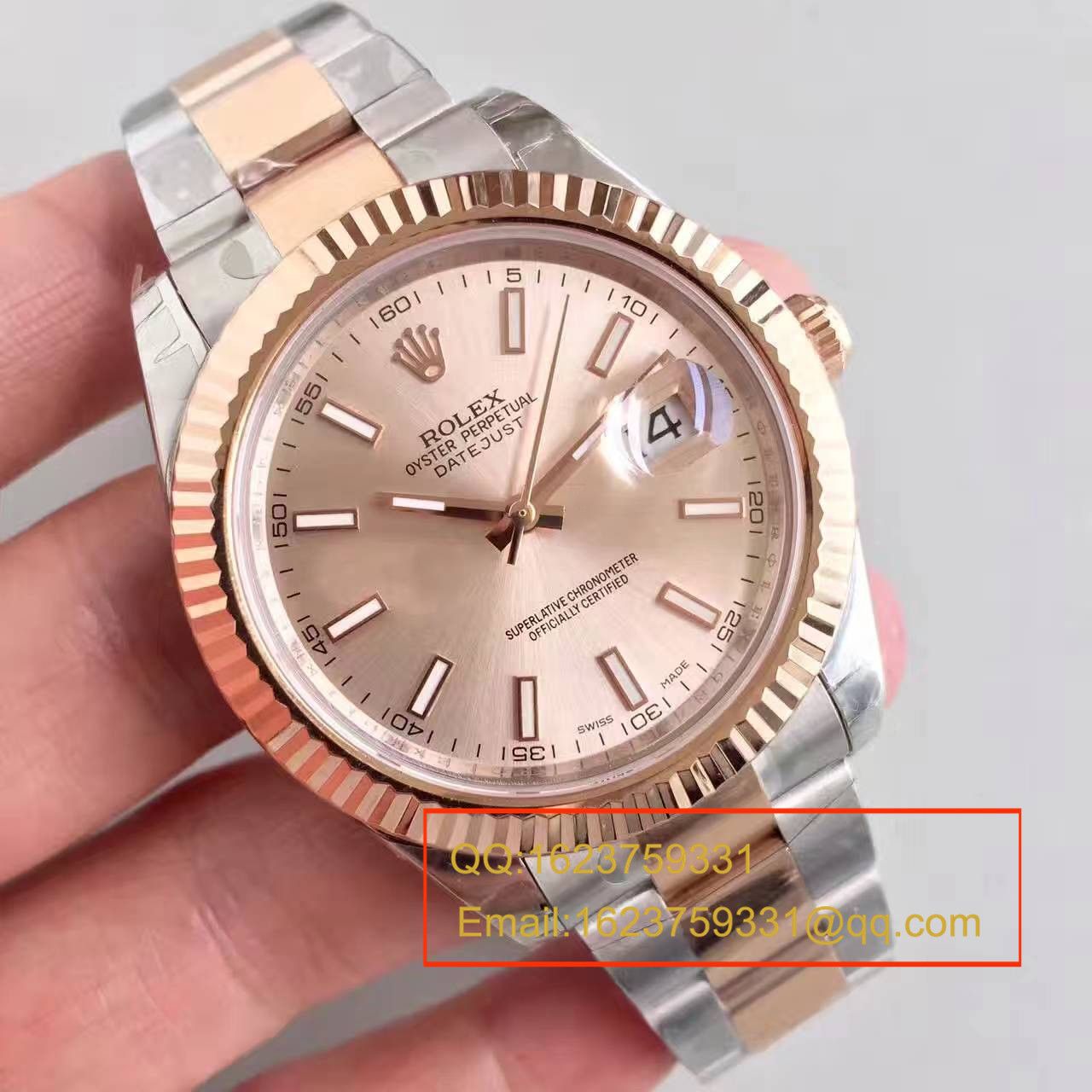 【NOOB Factory 一比一高精仿手表】 Rolex   Datejust 系列126331粉盘纪念型 watchband   wrist watch  / R163