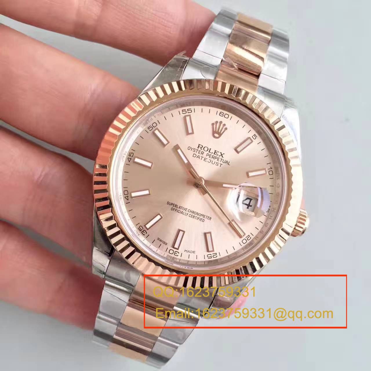 【NOOB Factory 一比一高精仿手表】 Rolex   Datejust 系列126331粉盘纪念型 watchband   wrist watch  / R163