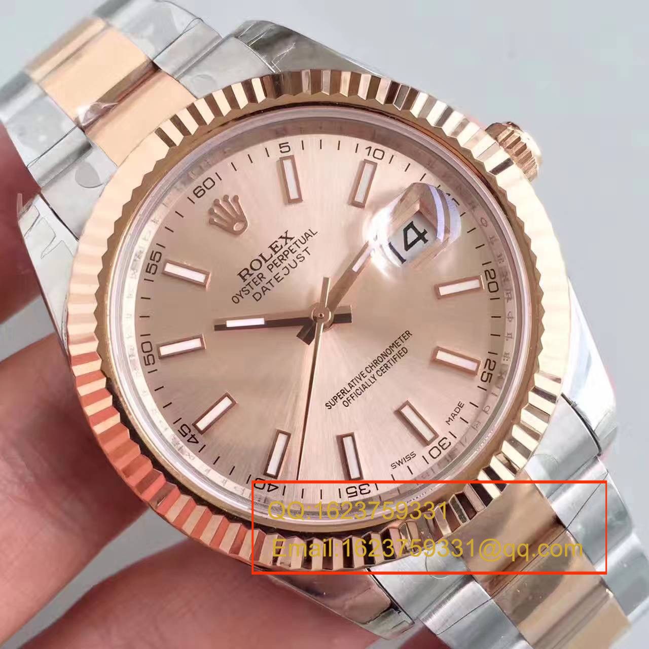 【NOOB Factory 一比一高精仿手表】 Rolex   Datejust 系列126331粉盘纪念型 watchband   wrist watch  / R163
