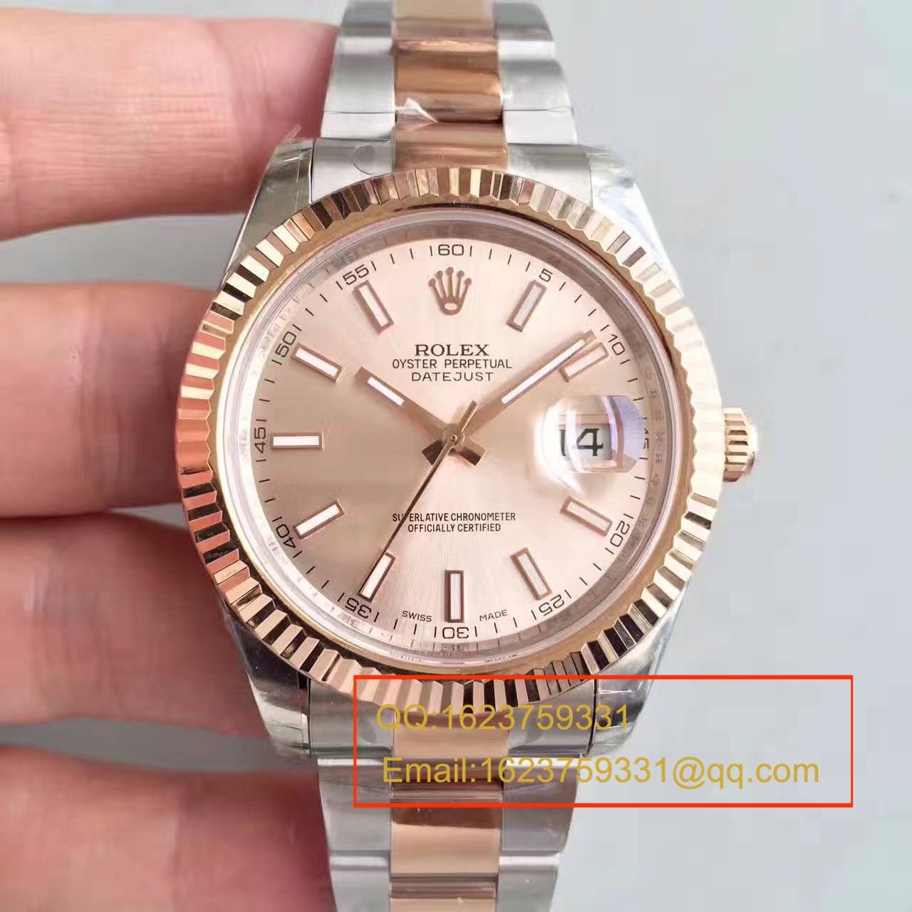 【NOOB Factory 一比一高精仿手表】 Rolex   Datejust 系列126331粉盘纪念型 watchband   wrist watch  / R163