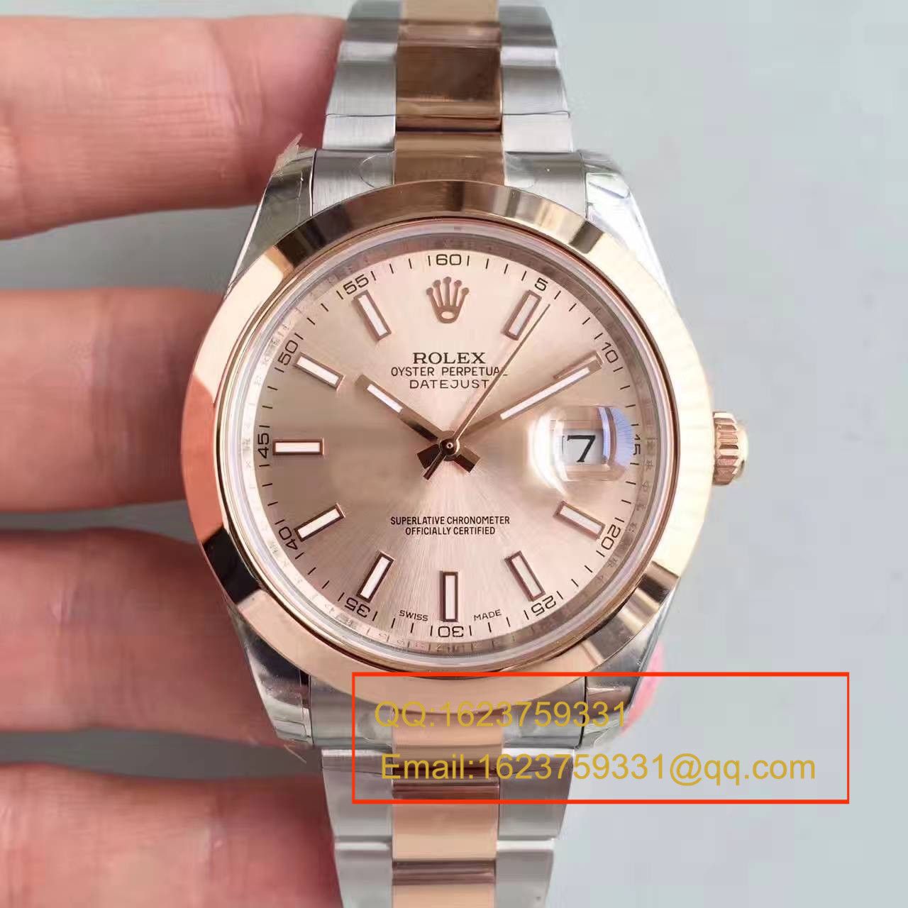 【NOOB Factory 一比一高精仿手表】 Rolex   Datejust 系列126331粉盘纪念型 watchband   wrist watch  / R163