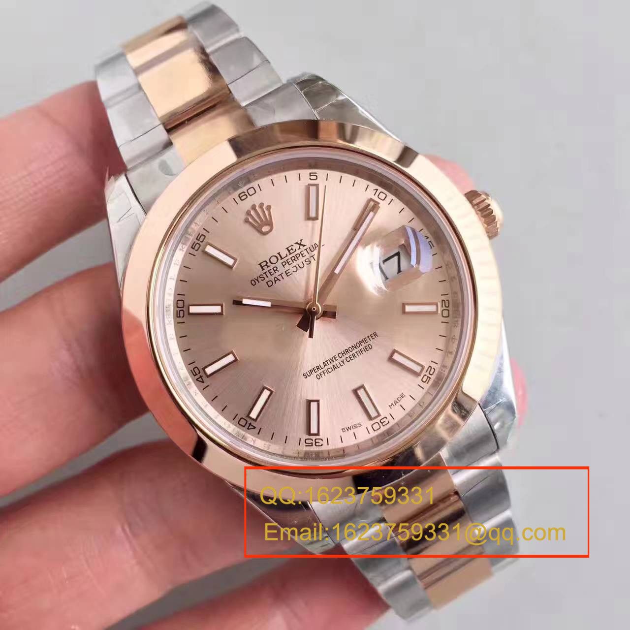 【NOOB Factory 一比一高精仿手表】 Rolex   Datejust 系列126331粉盘纪念型 watchband   wrist watch  / R163