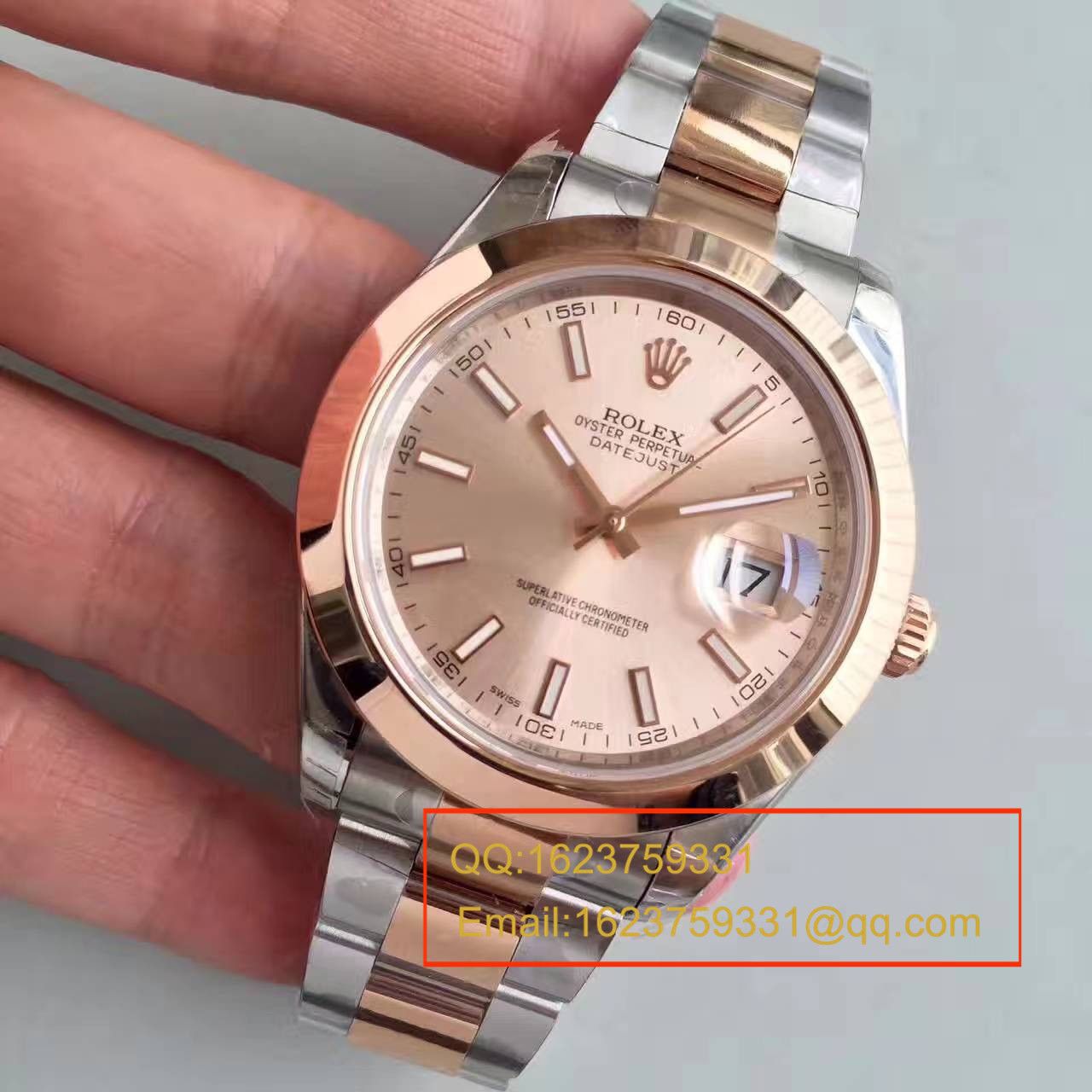 【NOOB Factory 一比一高精仿手表】 Rolex   Datejust 系列126331粉盘纪念型 watchband   wrist watch  / R163