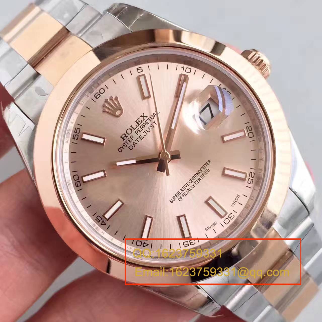 【NOOB Factory 一比一高精仿手表】 Rolex   Datejust 系列126331粉盘纪念型 watchband   wrist watch  / R163