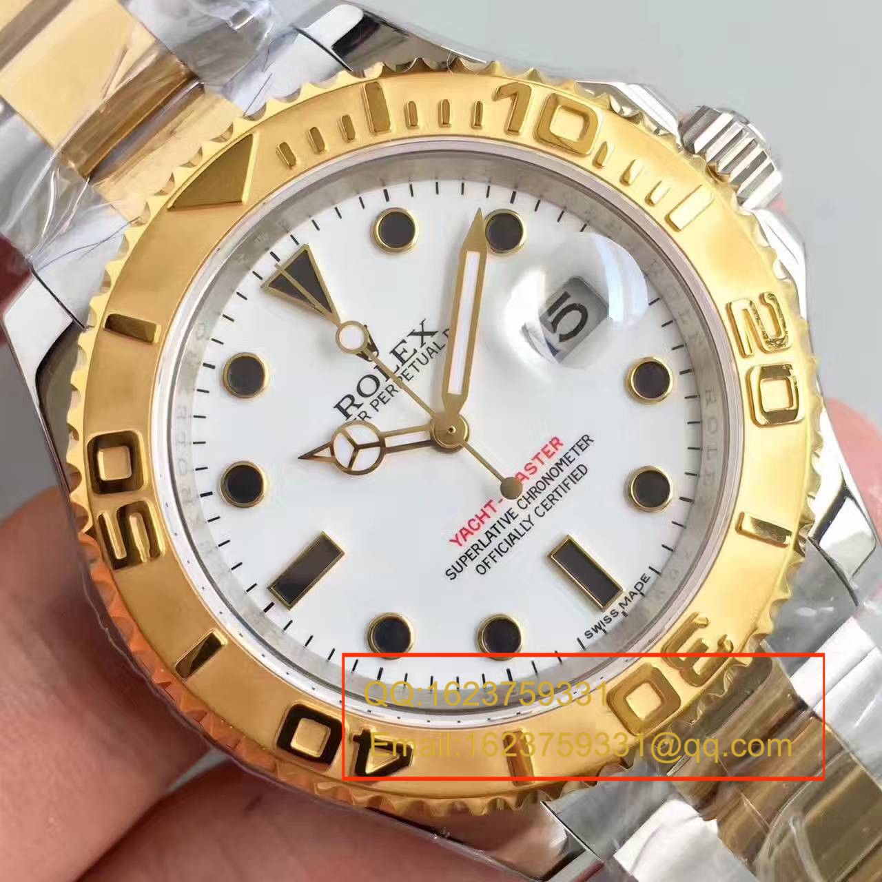 【JF Factory 一比一超A复刻高仿手表】 Rolex  Yacht-Master 系列16623-78763白盘男士机械 wrist watch  / R097