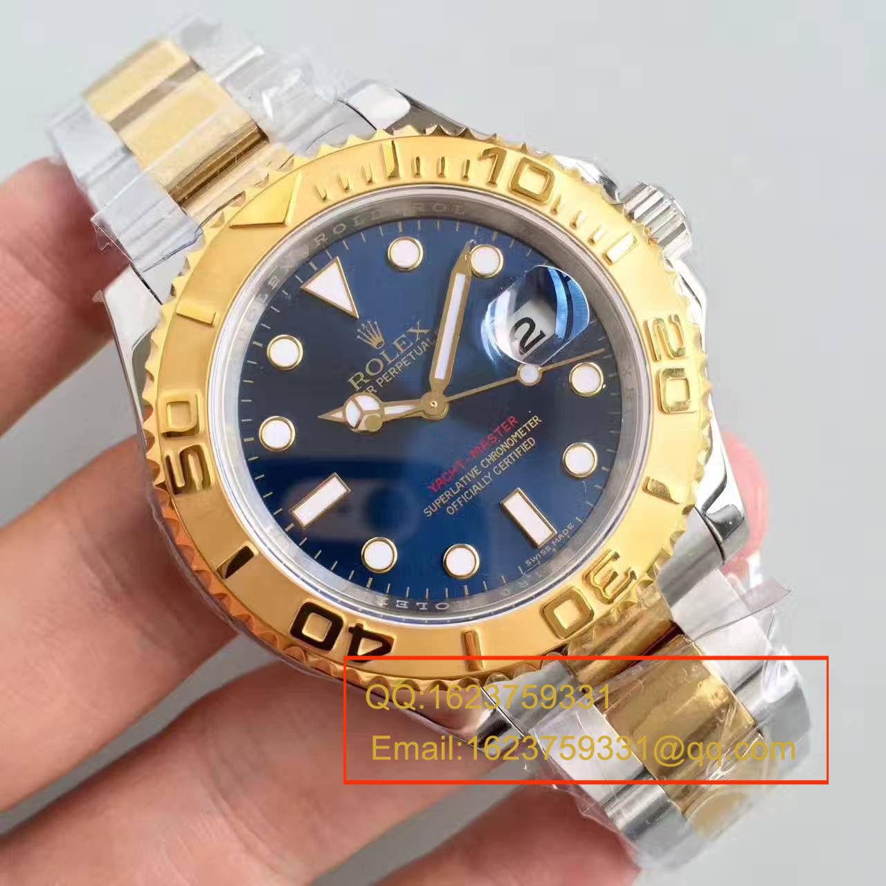 【JF Factory  top 复刻高仿手表】 Rolex  Yacht-Master 系列16623蓝盘男士机械 wrist watch  / R038