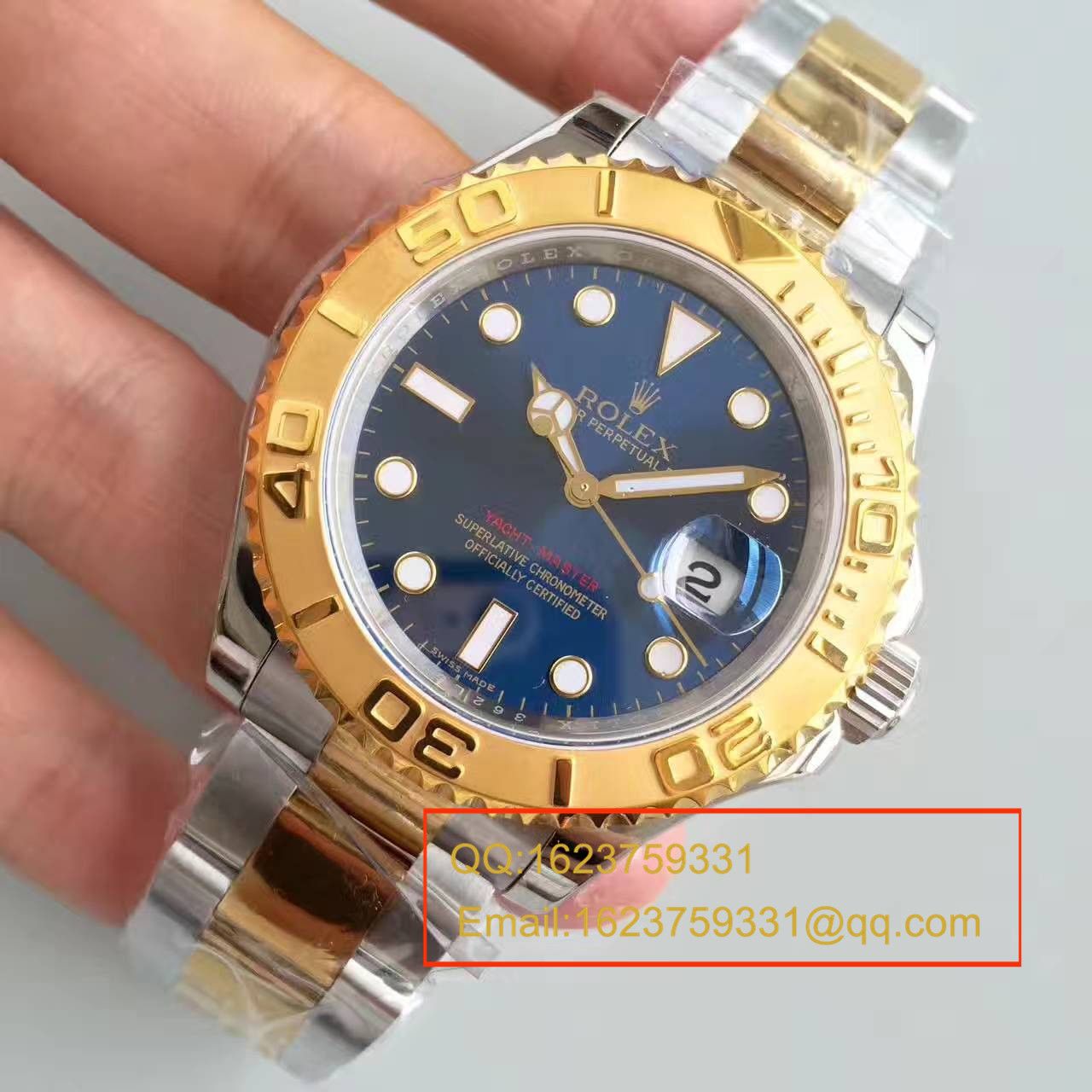 【JF Factory  top 复刻高仿手表】 Rolex  Yacht-Master 系列16623蓝盘男士机械 wrist watch  / R038