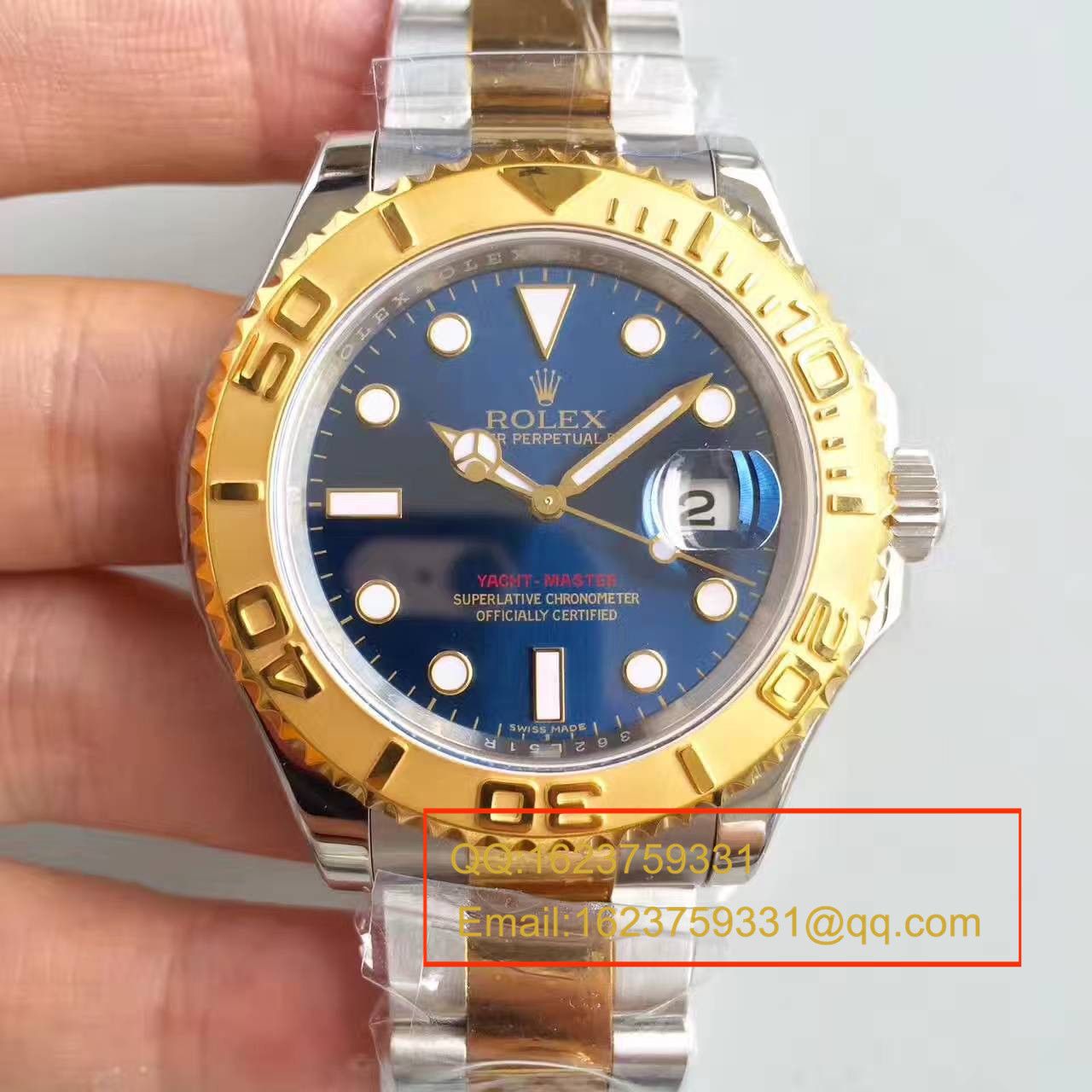 【JF Factory  top 复刻高仿手表】 Rolex  Yacht-Master 系列16623蓝盘男士机械 wrist watch  / R038