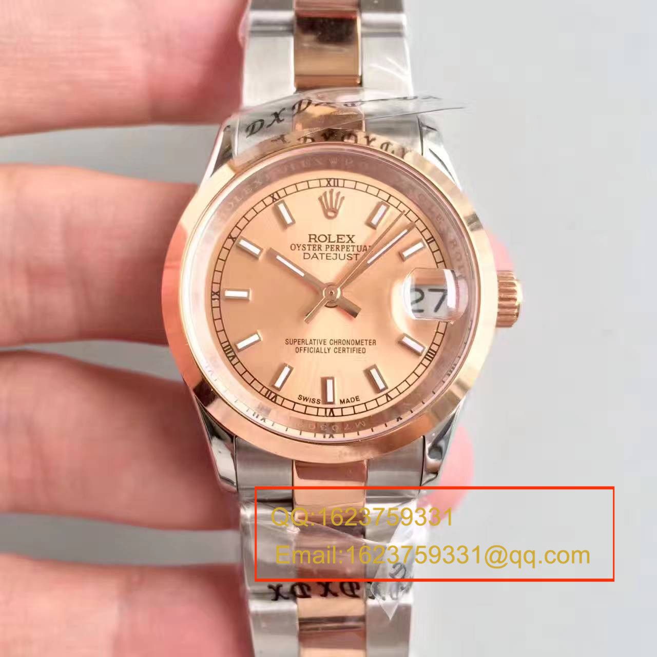 【台湾 Factory 超A高精仿手表】 Rolex  女装  Datejust 31系列178243-72163 wrist watch   / RAG025