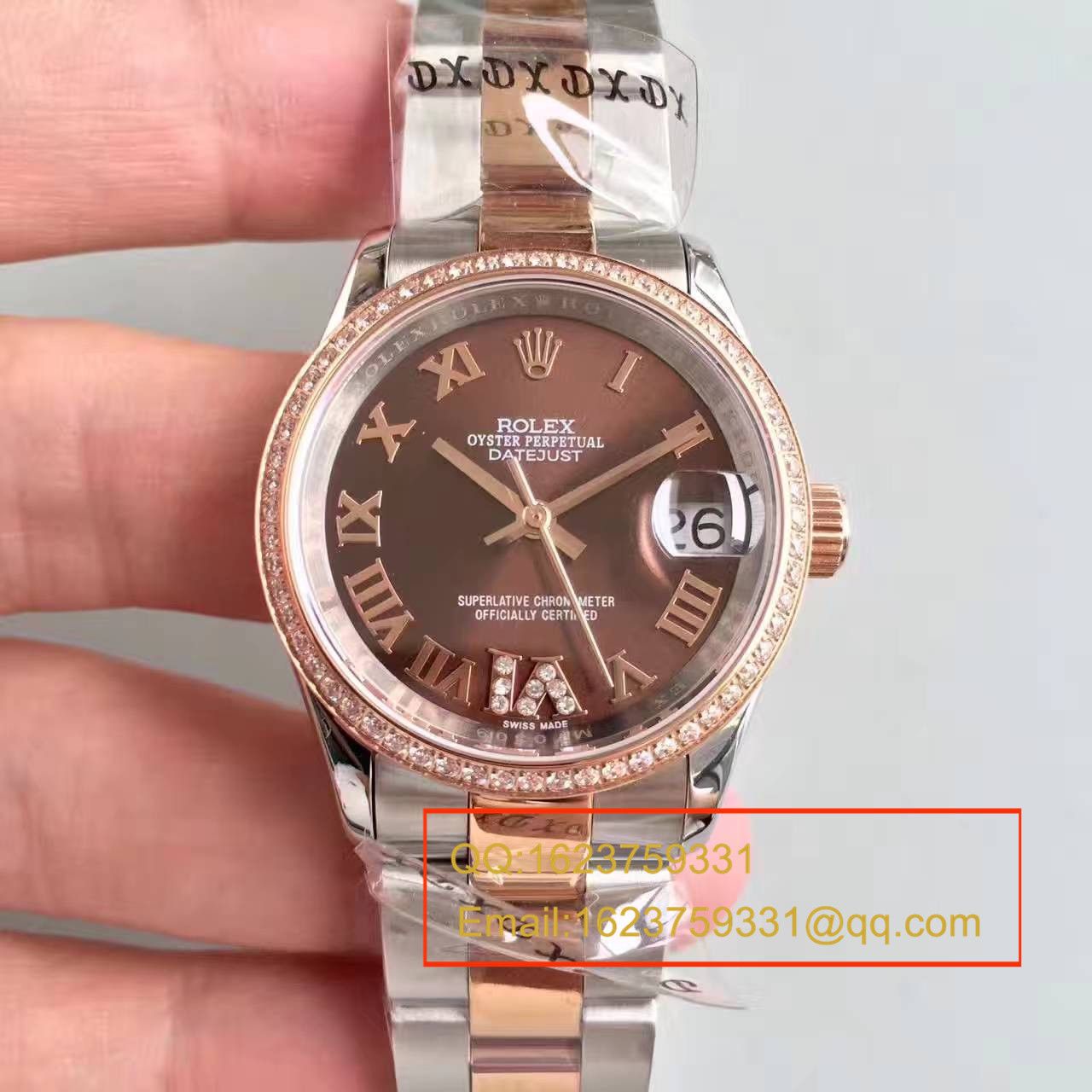 【台湾 Factory 超A高精仿手表】 Rolex  女装  Datejust 31系列178243-72163 wrist watch   / RAG025