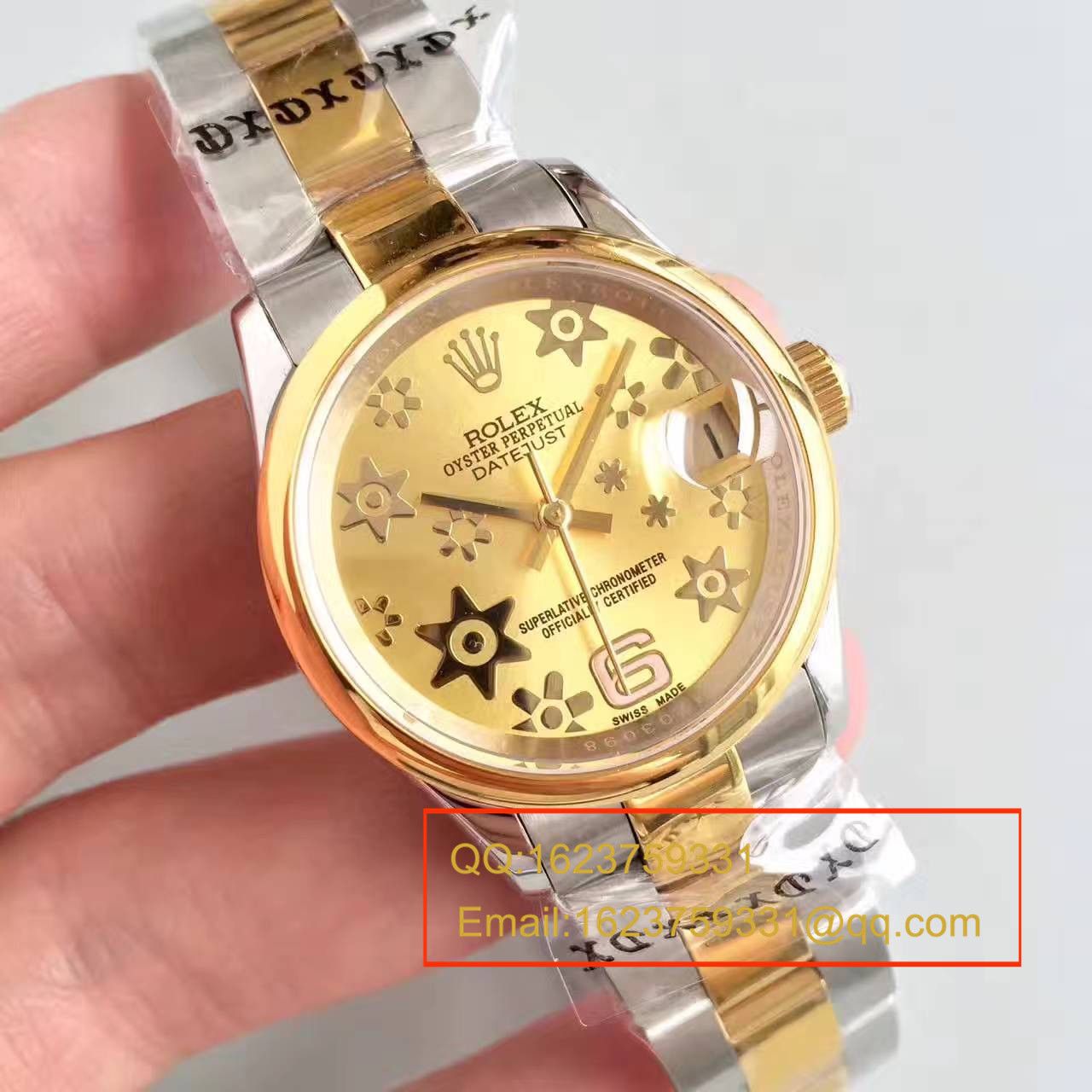 【台湾 Factory 超A高精仿手表】 Rolex  女装  Datejust 31系列178243-72163 wrist watch   / RAG025
