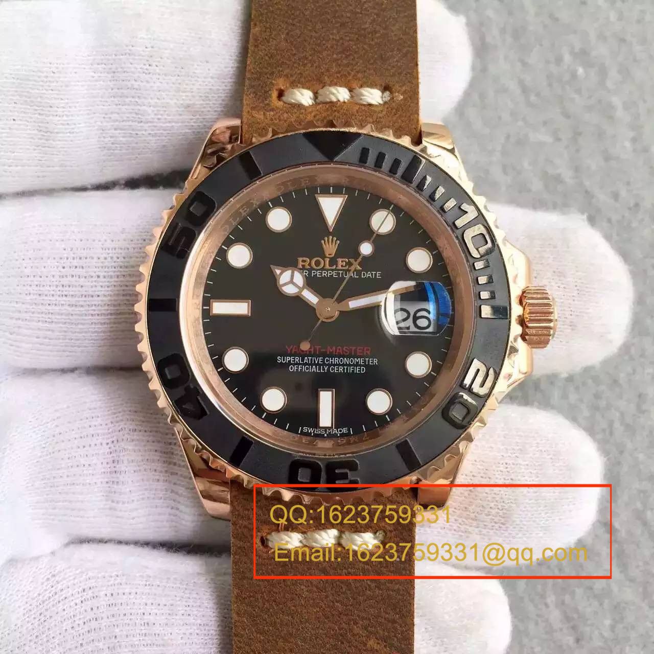 【NOOB Factory 一比一高仿手表】 Rolex  Rolex  Yacht-Master 系列116655-Oysterflex bracelet白盘 wrist watch  / R024