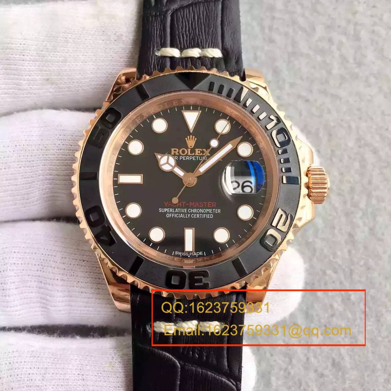 【NOOB Factory 一比一高仿手表】 Rolex  Rolex  Yacht-Master 系列116655-Oysterflex bracelet白盘 wrist watch  / R024