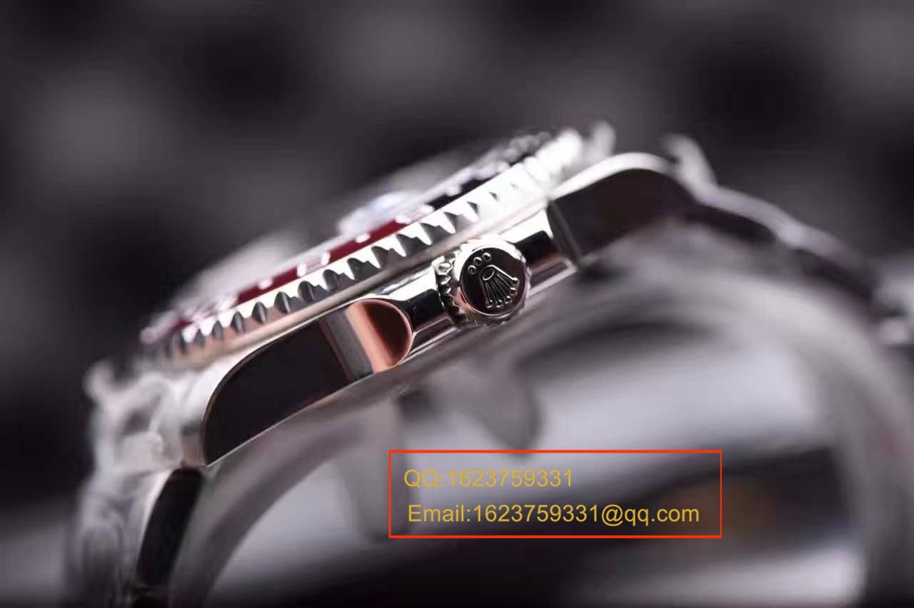 【独家 Video analysis  top 复刻高仿表】JR Rolex  GMT MASTER II系列116719-BLRO可乐圈男士机械手表 / R085