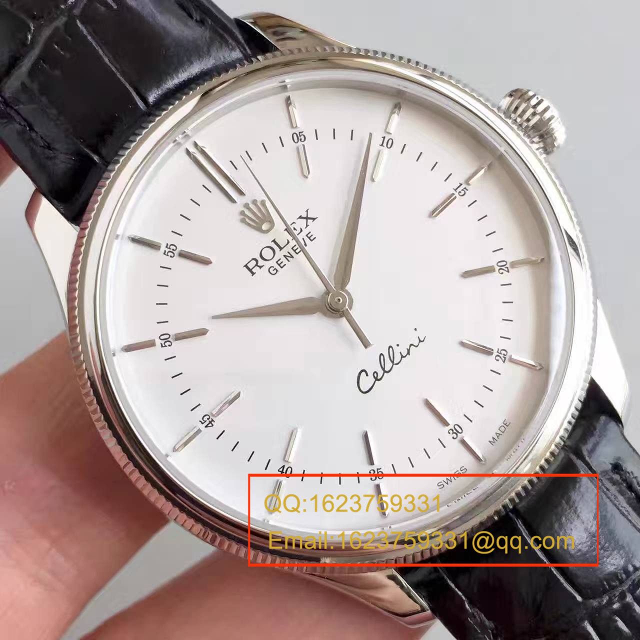 【MK一比一高精仿】 Rolex 切利尼系列50509白盘男士机械手表 / R076