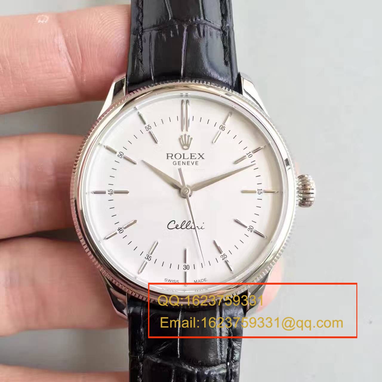 【MK一比一高精仿】 Rolex 切利尼系列50509白盘男士机械手表 / R076