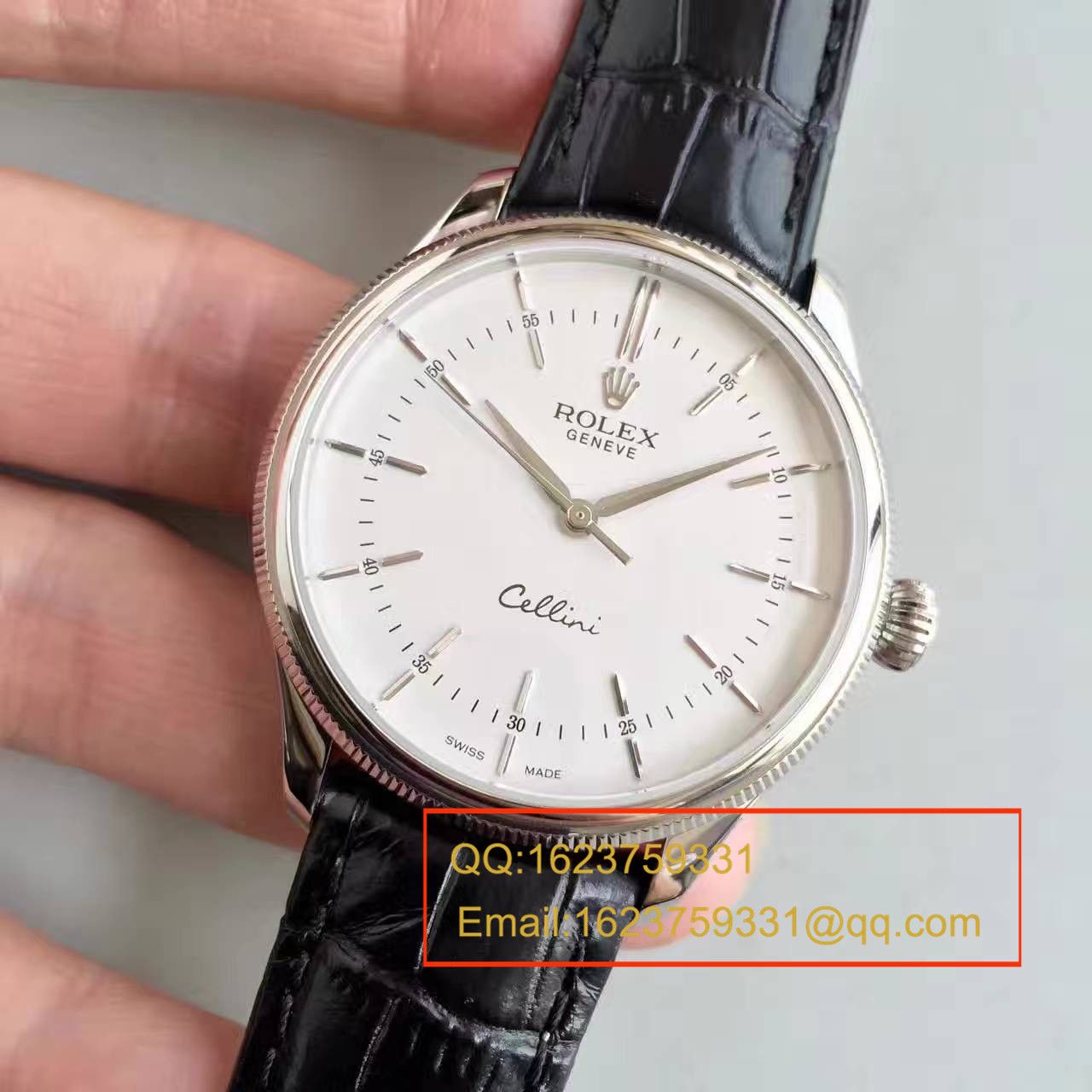 【MK一比一高精仿】 Rolex 切利尼系列50509白盘男士机械手表 / R076