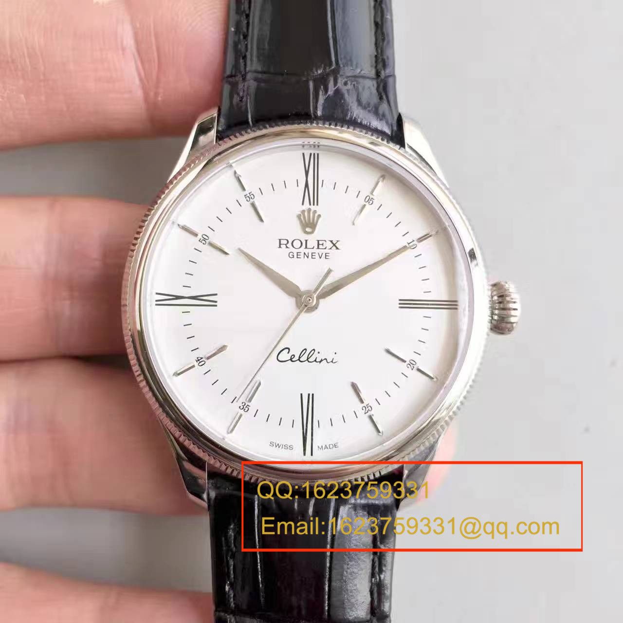 【MK一比一高精仿】 Rolex 切利尼系列50509白盘男士机械手表 / R076